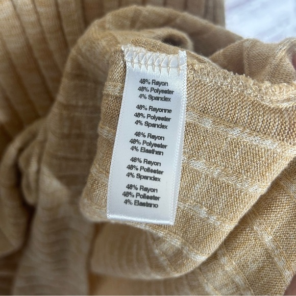 Anthropologie Deletta Ribbed V-Neck High Low Knit Tunic - Picture 11 of 15